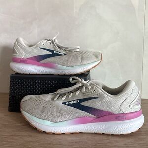 Brooks Ghost 16 Womens 11 W Greg Pink Neutral Cushion Running Shoes Sneakers